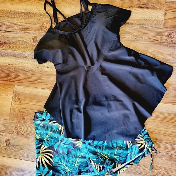 New Boutique item! Tropical Summer swimsuit boyshort - Picture 7 of 11